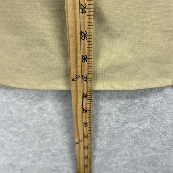 Spyder Shirt Mens Medium Tan Khaki Short Sleeve Performance Active Pro Flex NEW - Picture 8 of 9